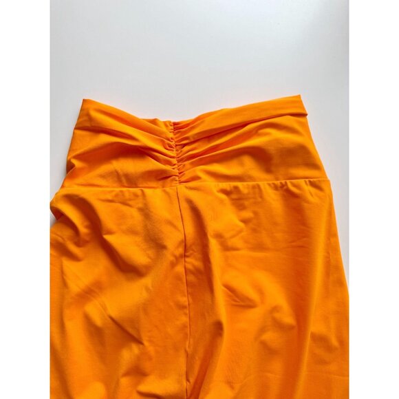 NWOT SKIMS Signature Swim Orange Stretch Fixed Knot Maxi Sarong Pareo, Size S - Picture 7 of 10